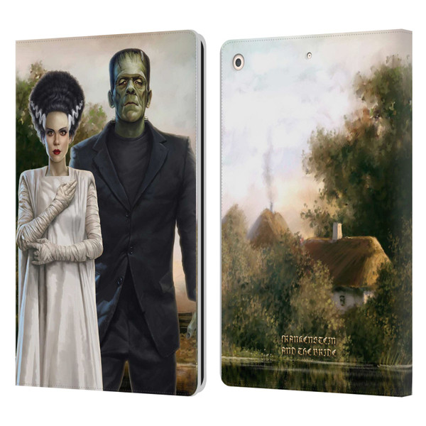 Universal Monsters Frankenstein Photo Leather Book Wallet Case Cover For Apple iPad 10.2 2019/2020/2021