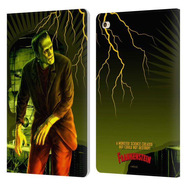Universal Monsters Frankenstein Yellow Leather Book Wallet Case Cover For Apple iPad mini 4