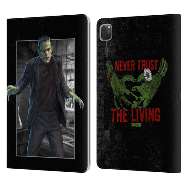 Universal Monsters Frankenstein Frame Leather Book Wallet Case Cover For Apple iPad Pro 11 2020 / 2021 / 2022