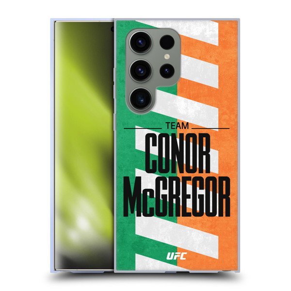 UFC Fighter Team Conor McGregor Flag Soft Gel Case for Samsung Galaxy S24 Ultra 5G