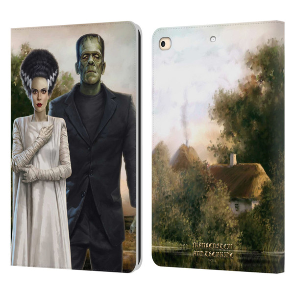 Universal Monsters Frankenstein Photo Leather Book Wallet Case Cover For Apple iPad 9.7 2017 / iPad 9.7 2018