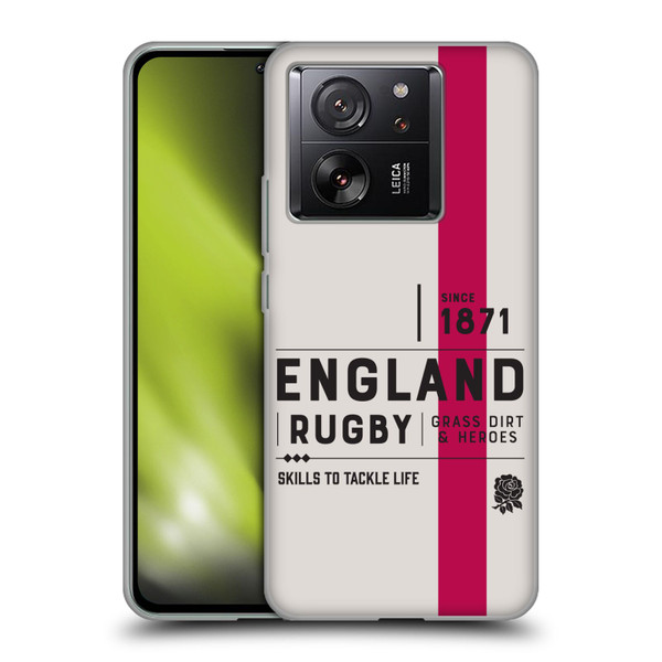England Rugby Union History Since 1871 Soft Gel Case for Xiaomi 13T 5G / 13T Pro 5G