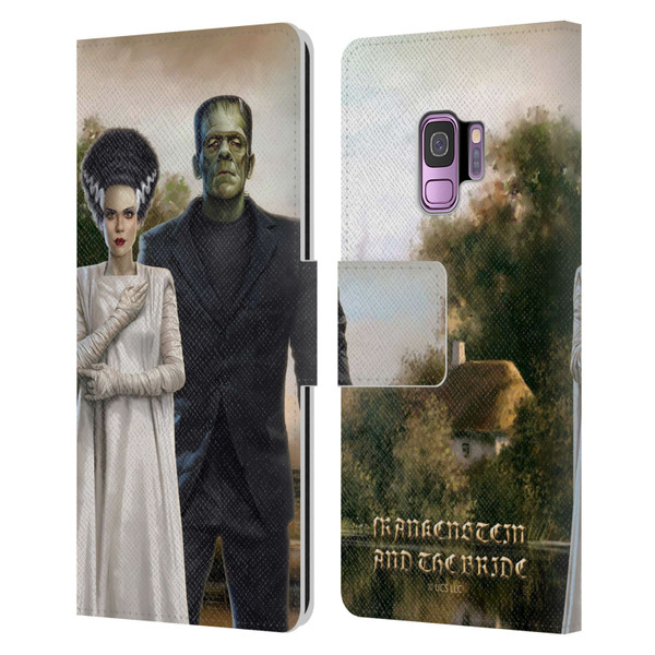 Universal Monsters Frankenstein Photo Leather Book Wallet Case Cover For Samsung Galaxy S9