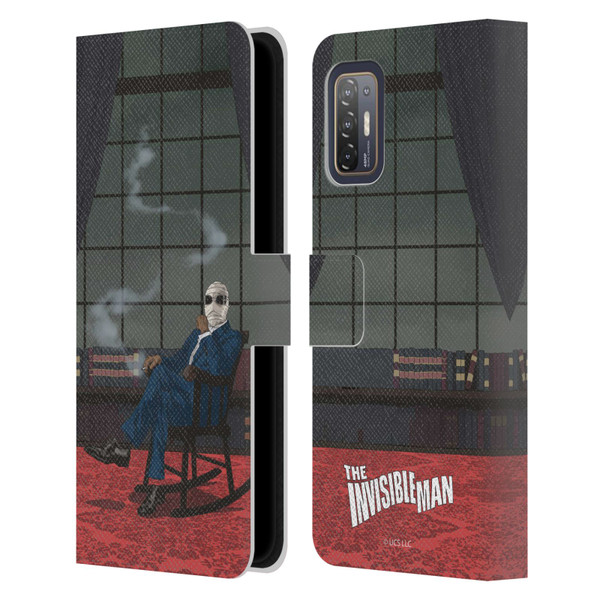 Universal Monsters The Invisible Man Key Art Leather Book Wallet Case Cover For HTC Desire 21 Pro 5G