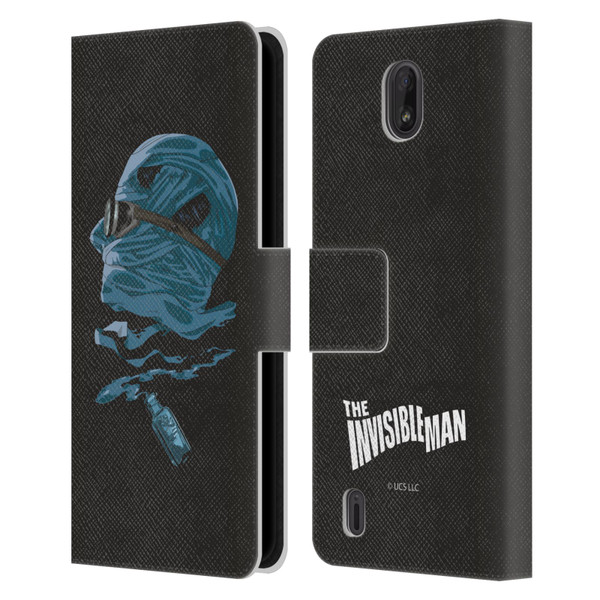 Universal Monsters The Invisible Man Blue Leather Book Wallet Case Cover For Nokia C01 Plus/C1 2nd Edition