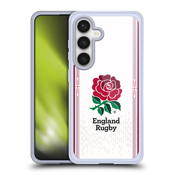 England Rugby Union 2023/24 Crest Kit Home Soft Gel Case for Samsung Galaxy S24 5G