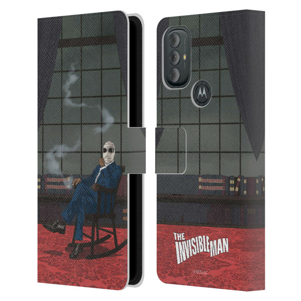 Universal Monsters The Invisible Man Key Art Leather Book Wallet Case Cover For Motorola Moto G10 / Moto G20 / Moto G30