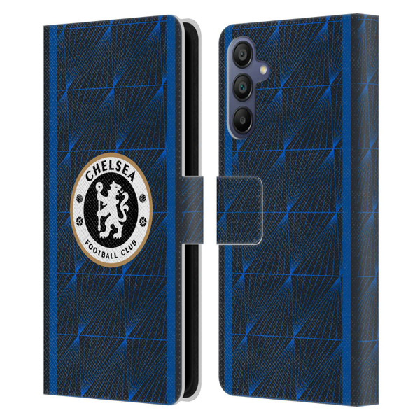 Chelsea Football Club 2023/24 Kit Away Leather Book Wallet Case Cover For Samsung Galaxy A15