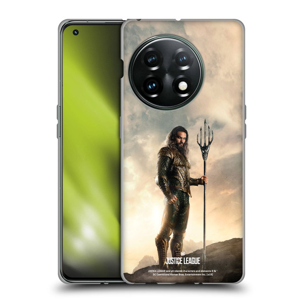 Justice League Movie Character Posters Aquaman Soft Gel Case for OnePlus 11 5G