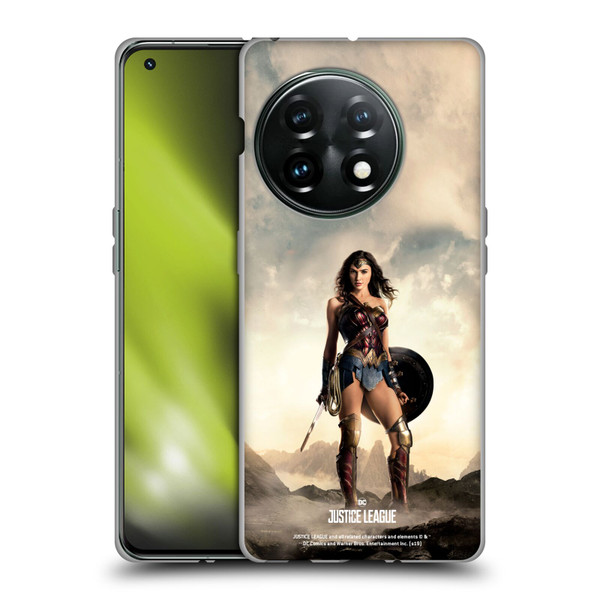 Justice League Movie Character Posters Wonder Woman Soft Gel Case for OnePlus 11 5G