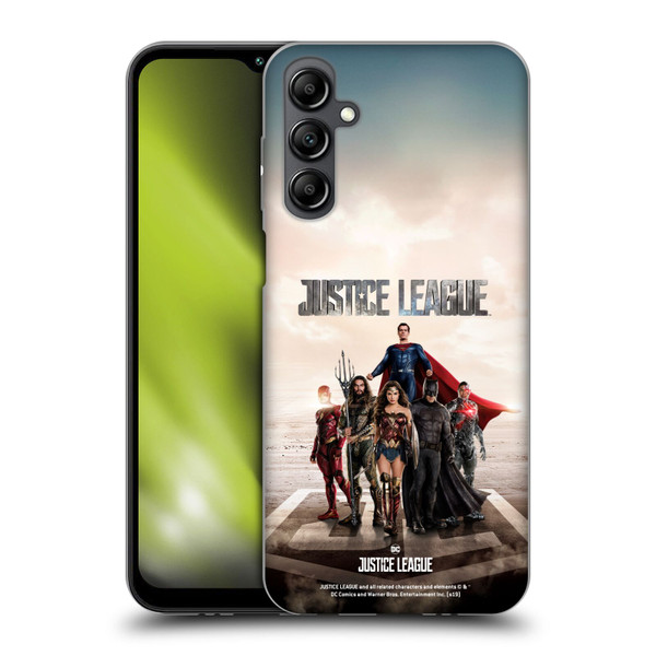 Justice League Movie Character Posters Group Soft Gel Case for Samsung Galaxy M14 5G