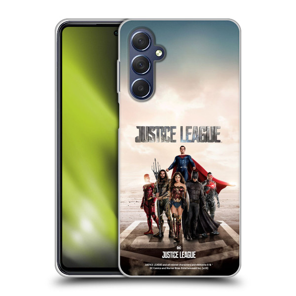 Justice League Movie Character Posters Group Soft Gel Case for Samsung Galaxy M54 5G
