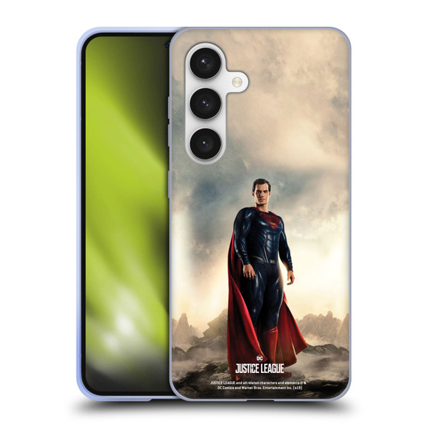 Justice League Movie Character Posters Superman Soft Gel Case for Samsung Galaxy S24 5G