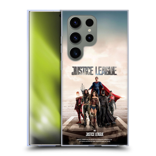 Justice League Movie Character Posters Group Soft Gel Case for Samsung Galaxy S24 Ultra 5G