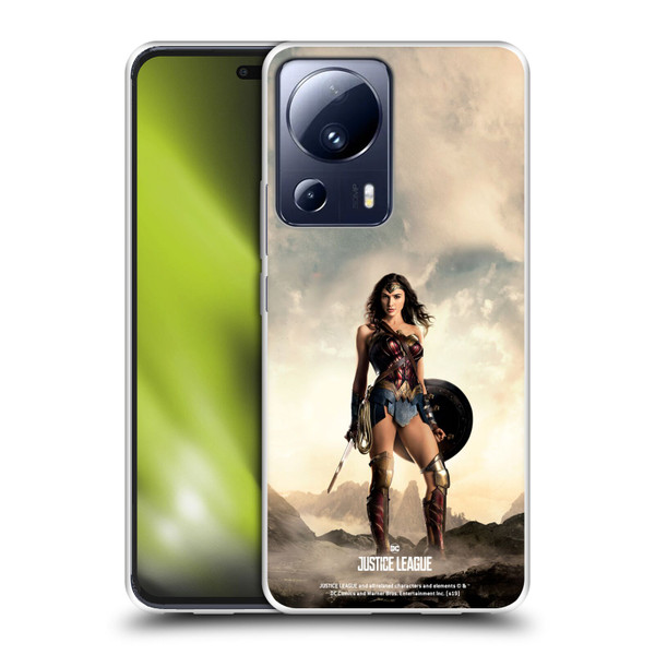 Justice League Movie Character Posters Wonder Woman Soft Gel Case for Xiaomi 13 Lite 5G