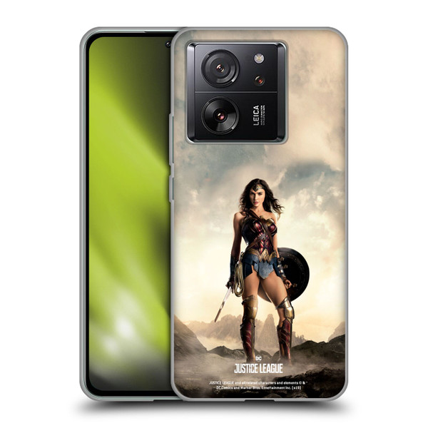 Justice League Movie Character Posters Wonder Woman Soft Gel Case for Xiaomi 13T 5G / 13T Pro 5G