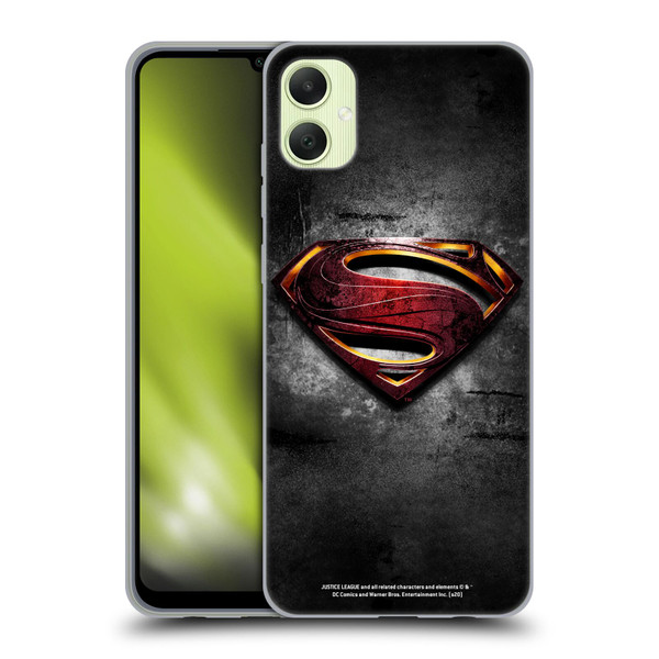 Justice League Movie Superman Logo Art Man Of Steel Soft Gel Case for Samsung Galaxy A05