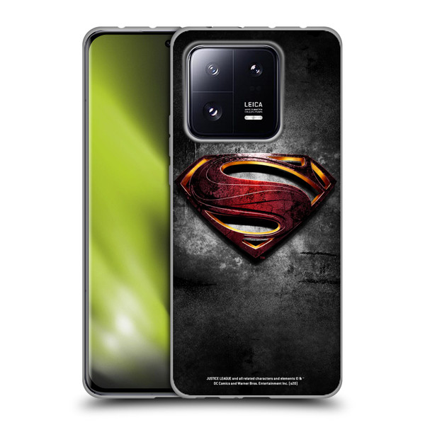 Justice League Movie Superman Logo Art Man Of Steel Soft Gel Case for Xiaomi 13 Pro 5G