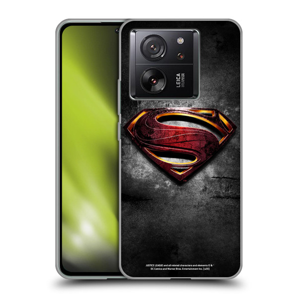 Justice League Movie Superman Logo Art Man Of Steel Soft Gel Case for Xiaomi 13T 5G / 13T Pro 5G