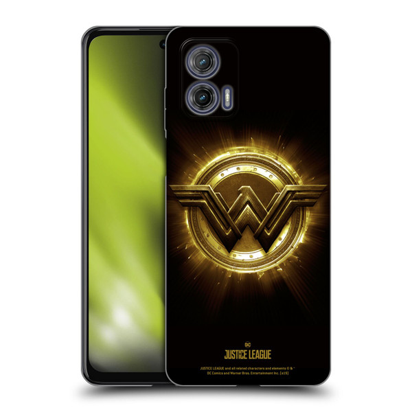 Justice League Movie Logos Wonder Woman 2 Soft Gel Case for Motorola Moto G73 5G