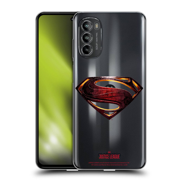 Justice League Movie Logos Superman Soft Gel Case for Motorola Moto G82 5G