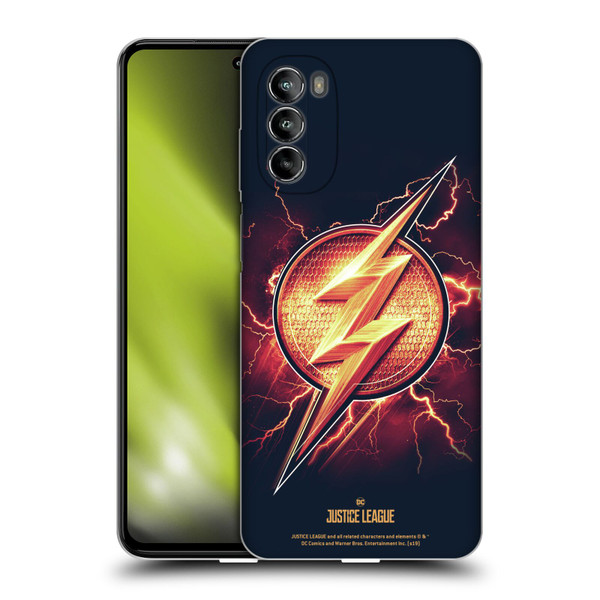 Justice League Movie Logos The Flash 2 Soft Gel Case for Motorola Moto G82 5G