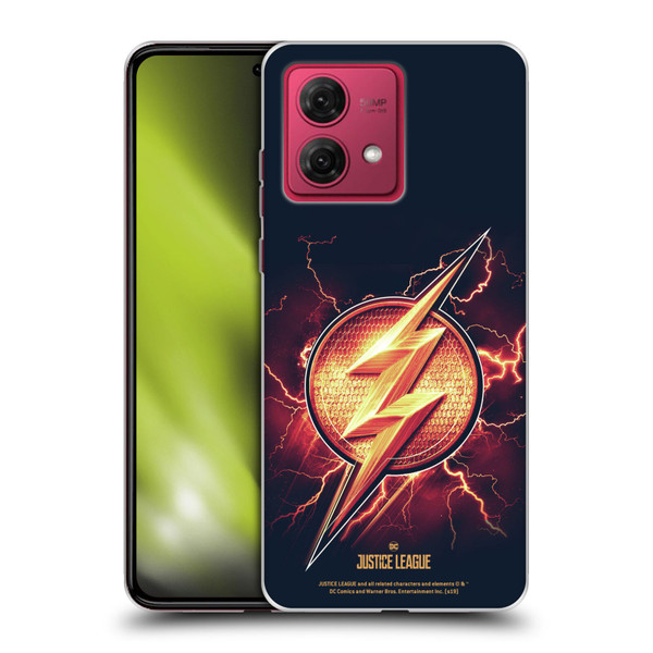 Justice League Movie Logos The Flash 2 Soft Gel Case for Motorola Moto G84 5G