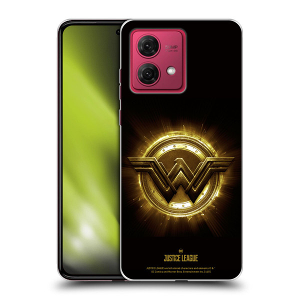Justice League Movie Logos Wonder Woman 2 Soft Gel Case for Motorola Moto G84 5G