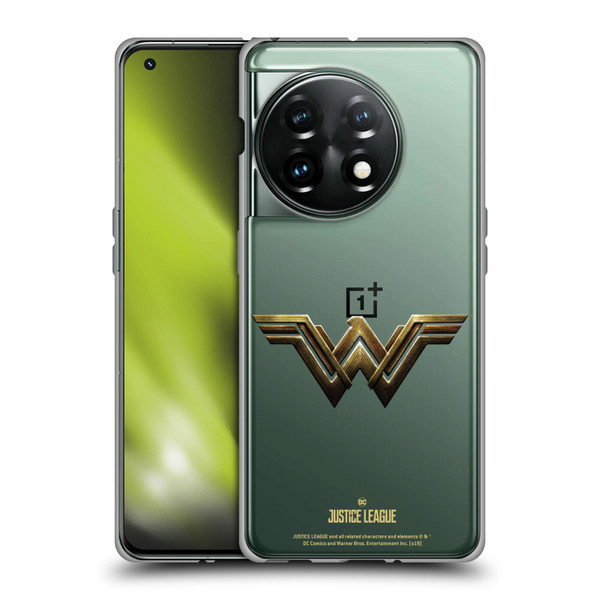 Justice League Movie Logos Wonder Woman Soft Gel Case for OnePlus 11 5G