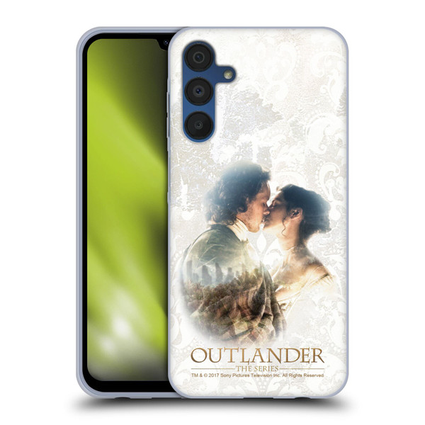 Outlander Portraits Claire & Jamie Kiss Soft Gel Case for Samsung Galaxy A15