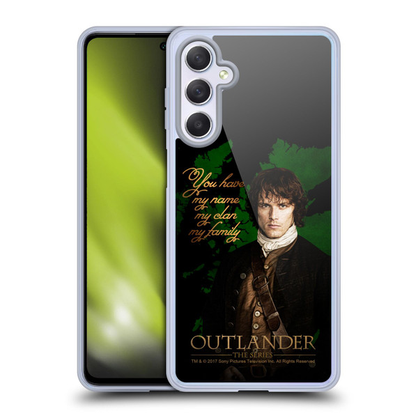 Outlander Portraits Jamie Soft Gel Case for Samsung Galaxy M54 5G