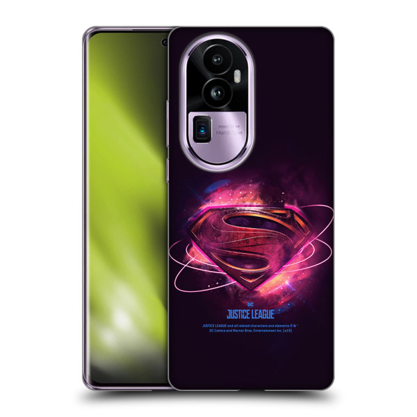 Justice League Movie Logos Superman 2 Soft Gel Case for OPPO Reno10 Pro+
