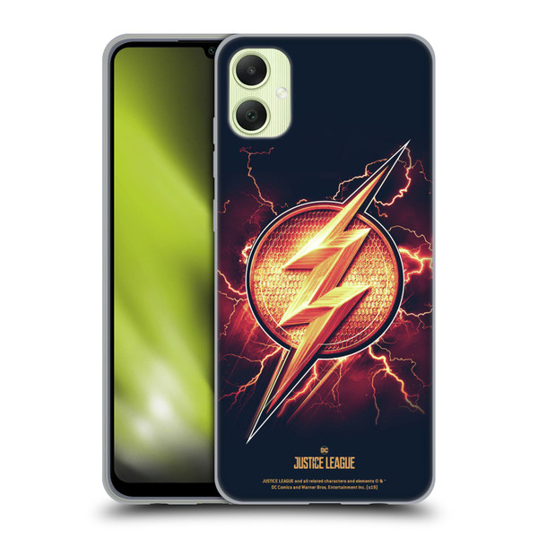 Justice League Movie Logos The Flash 2 Soft Gel Case for Samsung Galaxy A05