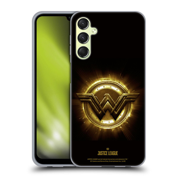 Justice League Movie Logos Wonder Woman 2 Soft Gel Case for Samsung Galaxy A24 4G / Galaxy M34 5G
