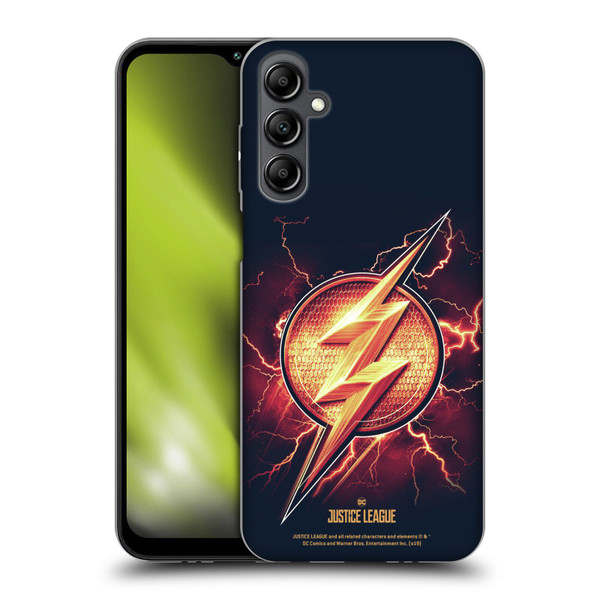 Justice League Movie Logos The Flash 2 Soft Gel Case for Samsung Galaxy M14 5G