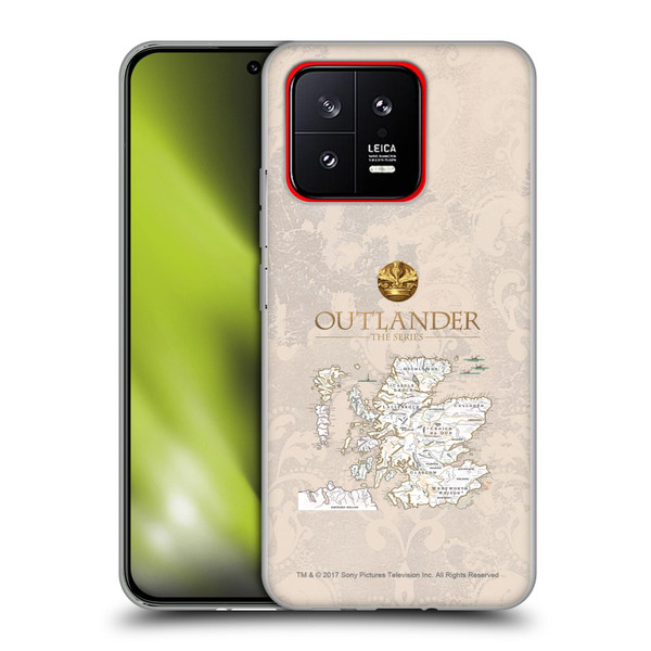 Outlander Seals And Icons Map Soft Gel Case for Xiaomi 13 5G