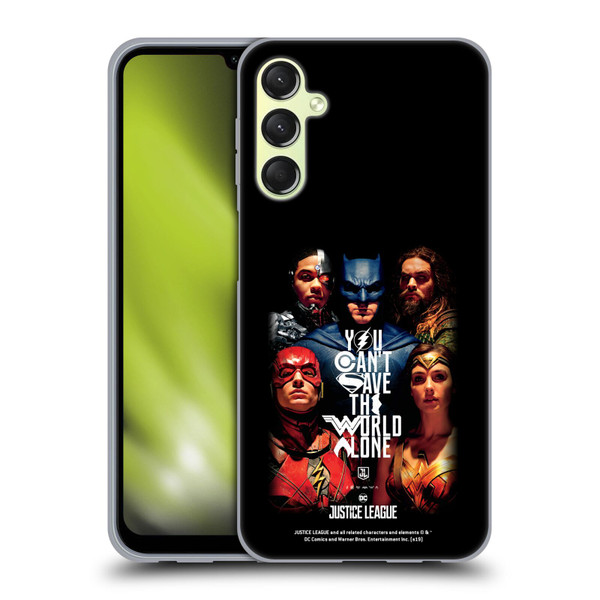 Justice League Movie Posters You Can't Save Soft Gel Case for Samsung Galaxy A24 4G / Galaxy M34 5G