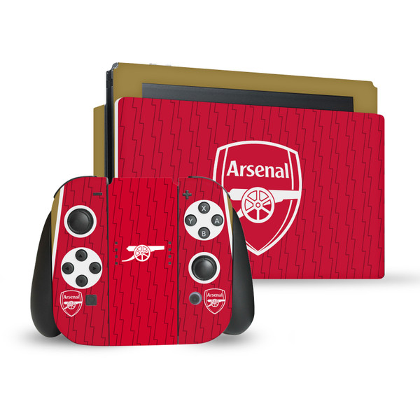 Arsenal FC 2023/24 Crest Kit Home Vinyl Sticker Skin Decal Cover for Nintendo Switch Bundle