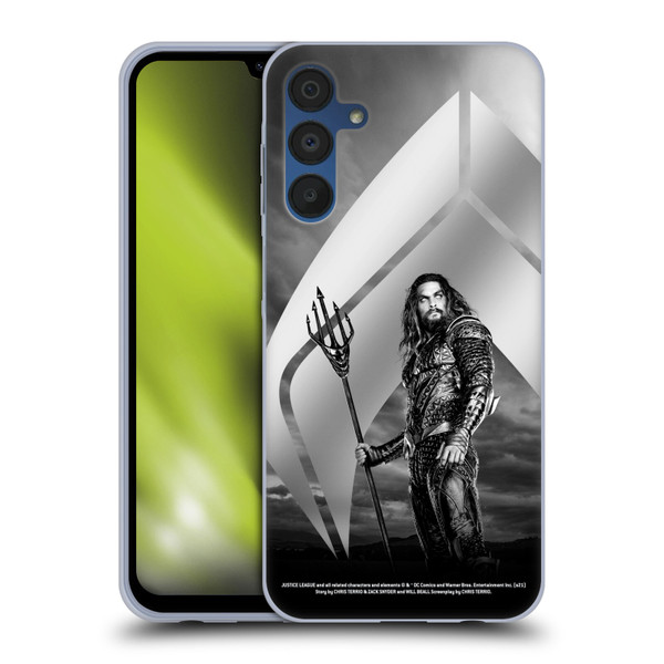 Zack Snyder's Justice League Snyder Cut Character Art Aquaman Soft Gel Case for Samsung Galaxy A15