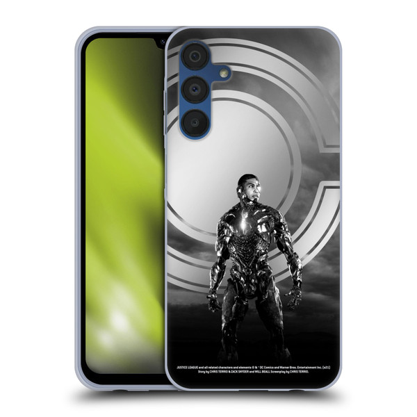 Zack Snyder's Justice League Snyder Cut Character Art Cyborg Soft Gel Case for Samsung Galaxy A15
