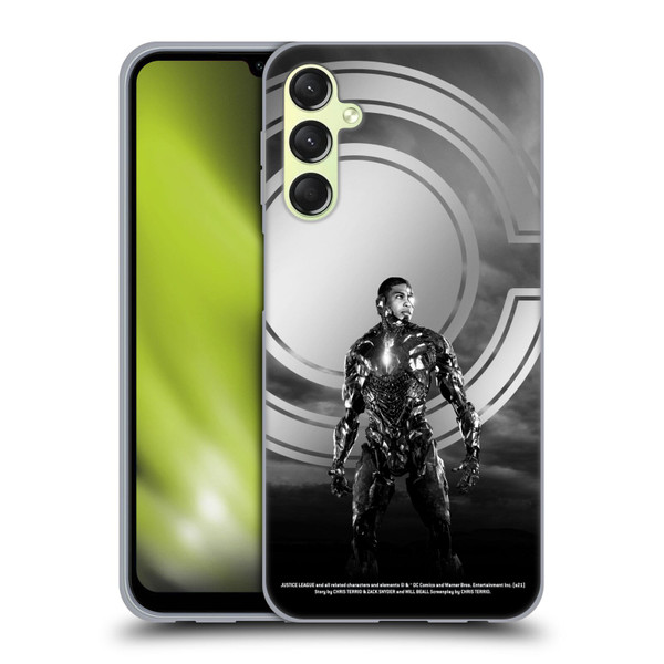 Zack Snyder's Justice League Snyder Cut Character Art Cyborg Soft Gel Case for Samsung Galaxy A24 4G / Galaxy M34 5G