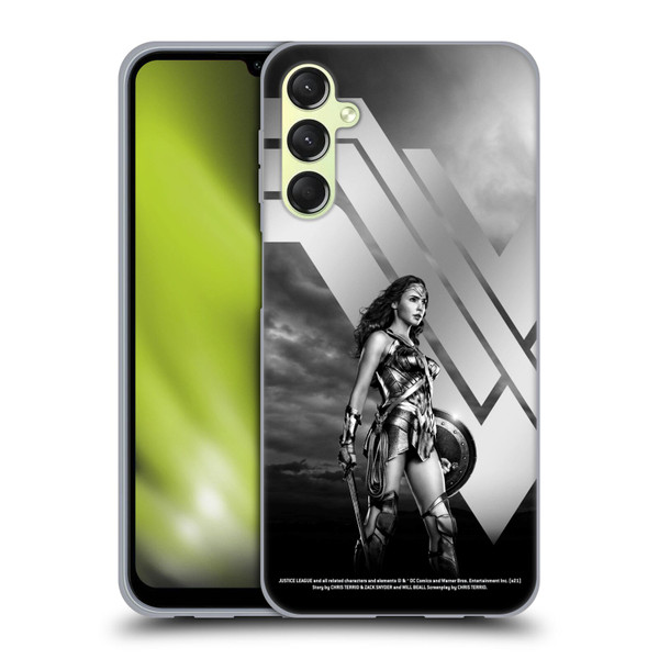 Zack Snyder's Justice League Snyder Cut Character Art Wonder Woman Soft Gel Case for Samsung Galaxy A24 4G / Galaxy M34 5G