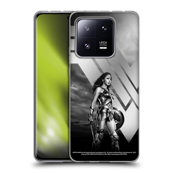 Zack Snyder's Justice League Snyder Cut Character Art Wonder Woman Soft Gel Case for Xiaomi 13 Pro 5G