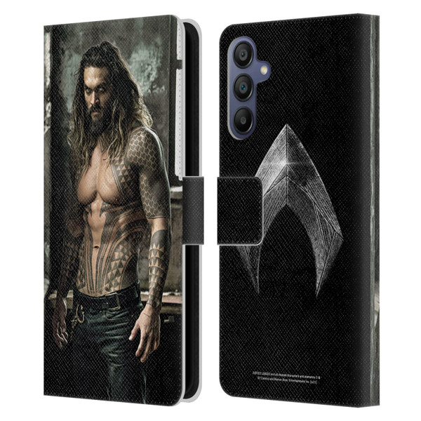 Zack Snyder's Justice League Snyder Cut Photography Aquaman Leather Book Wallet Case Cover For Samsung Galaxy A15