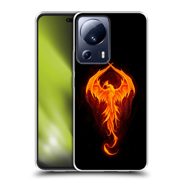 Christos Karapanos Dark Hours Dragon Phoenix Soft Gel Case for Xiaomi 13 Lite 5G