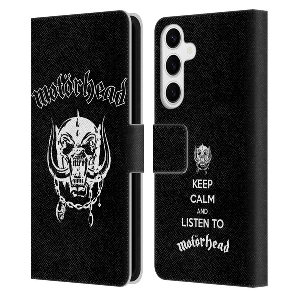 Motorhead Graphics Classic Logo Leather Book Wallet Case Cover For Samsung Galaxy S24+ 5G