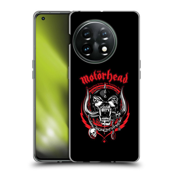 Motorhead Logo Everything Louder Than Everything Else Soft Gel Case for OnePlus 11 5G