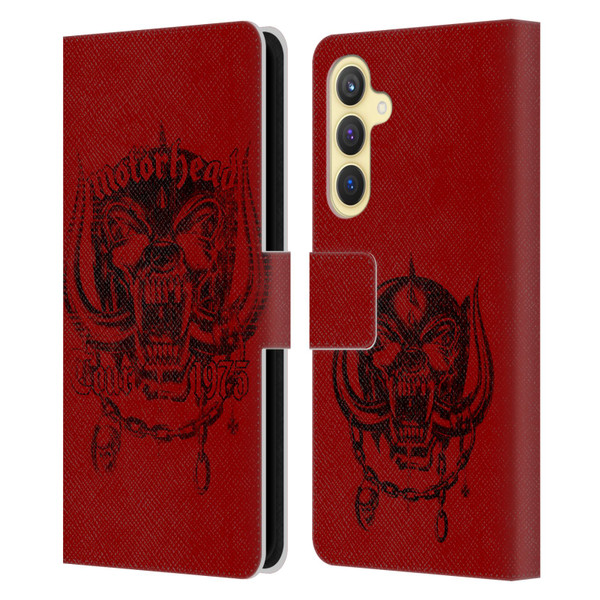 Motorhead Tours 1975 Leather Book Wallet Case Cover For Samsung Galaxy S23 FE 5G