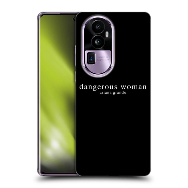 Ariana Grande Dangerous Woman Text Soft Gel Case for OPPO Reno10 Pro+