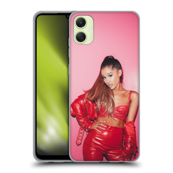 Ariana Grande Dangerous Woman Red Leather Soft Gel Case for Samsung Galaxy A05